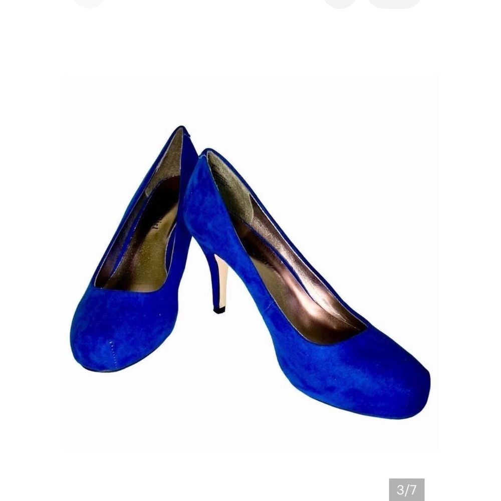 Madden Girl Faux Suede Hidden Platform High Heels in Cobalt Blue Women’s 8 - Picture 3 of 7